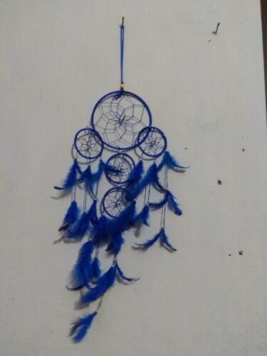 ADA Handicraft Wool & Wool Blend Dream Catcher (50 x 23 cm, Blue) photo review