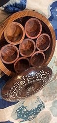 ADA Handicraft Sheesham Wooden Masala Box Cum Kitchen Spice Box with Glass Top and Spoon | Masala Box Spice Box | Spice Box Holder photo review