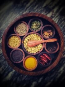 ADA Handicraft Sheesham Wooden Masala Box Cum Kitchen Spice Box with Glass Top and Spoon | Masala Box Spice Box | Spice Box Holder photo review