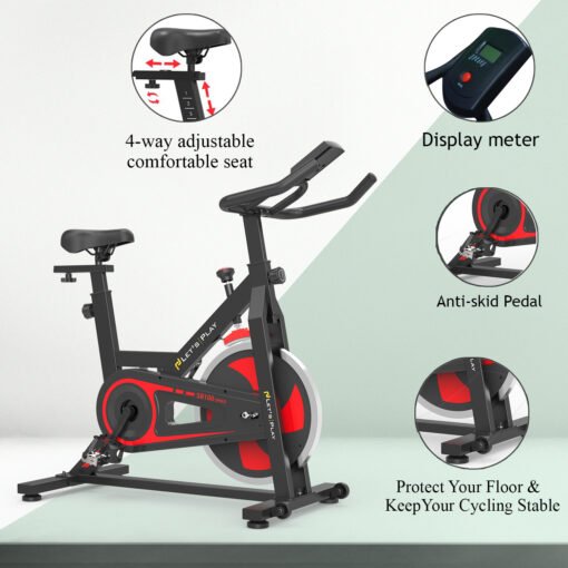 Padded seat store for exercise bike