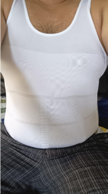 Wearslim Men’s Slimming Body Shaper Vest Shirt Abs Abdomen Slim Stretchable Tummy Tucker Vest photo review