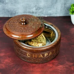 Sheesham Wood Chapati Box